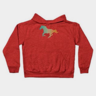 Stallion Multi-color Animal Gradient Kids Hoodie